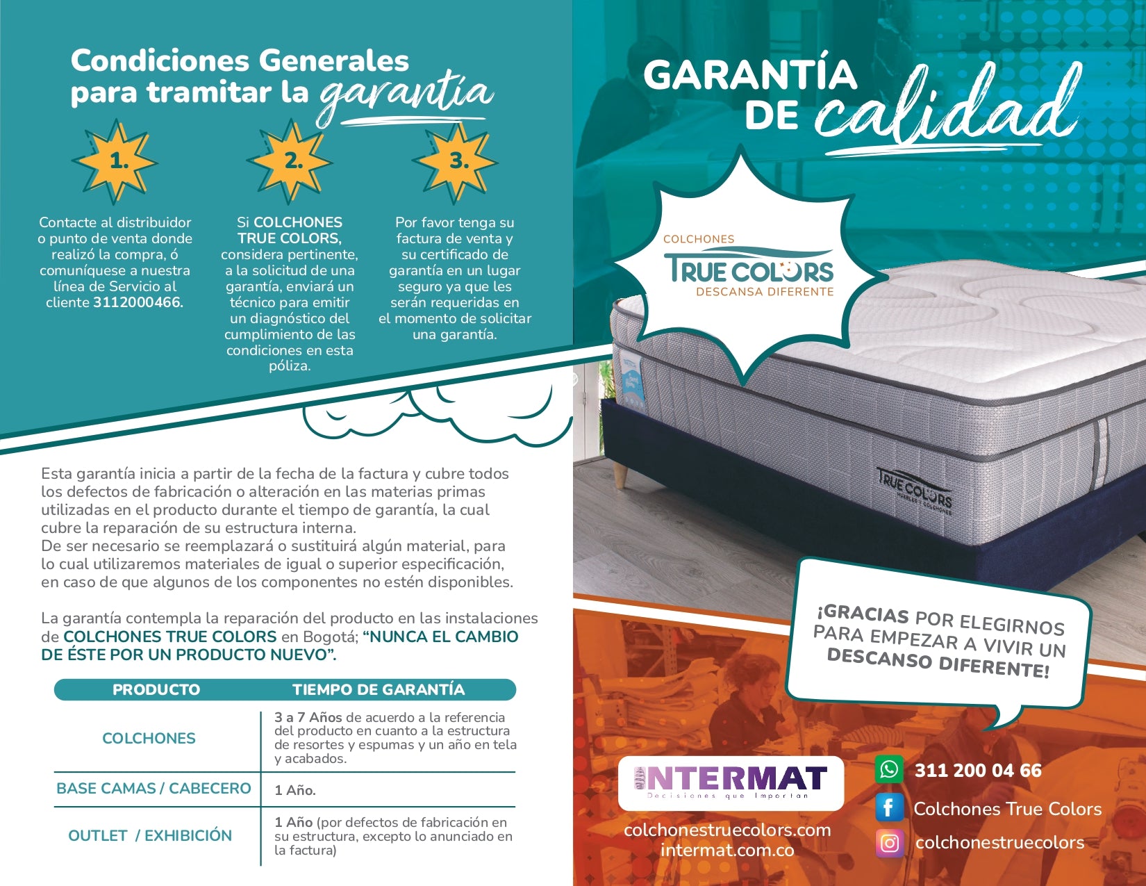 INTERMAT SAS - Colchones True Colors