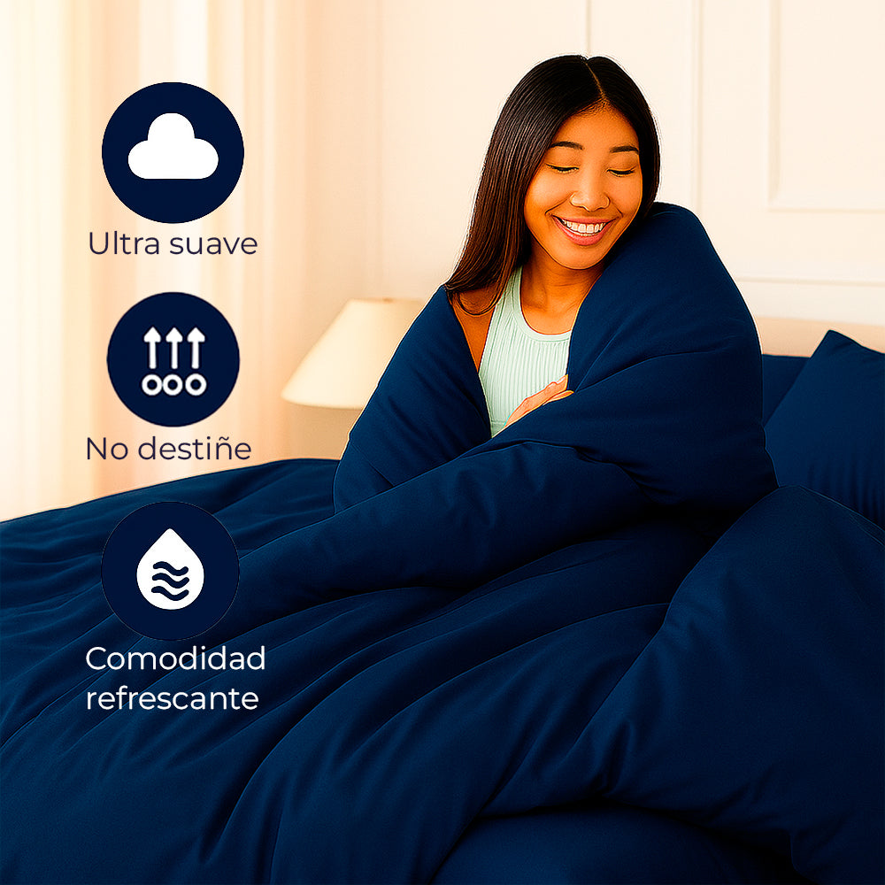 Juego de Duvet Unicolor