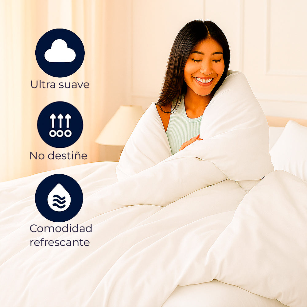 Juego de Duvet Unicolor