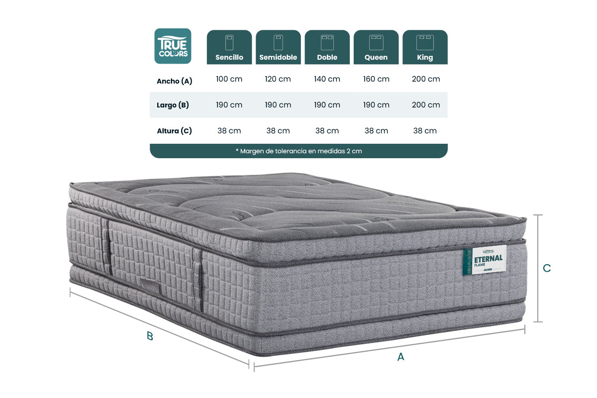 COLCHON ETERNAL FLAME