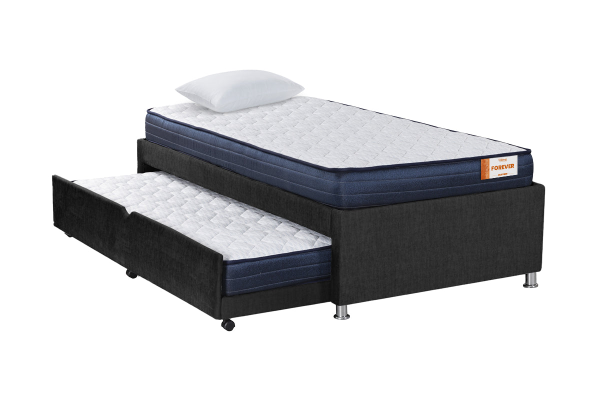 CAMA NIDO SONNE + COLCHON FOREVER MP 20 + COLCHON FOREVER MP 15