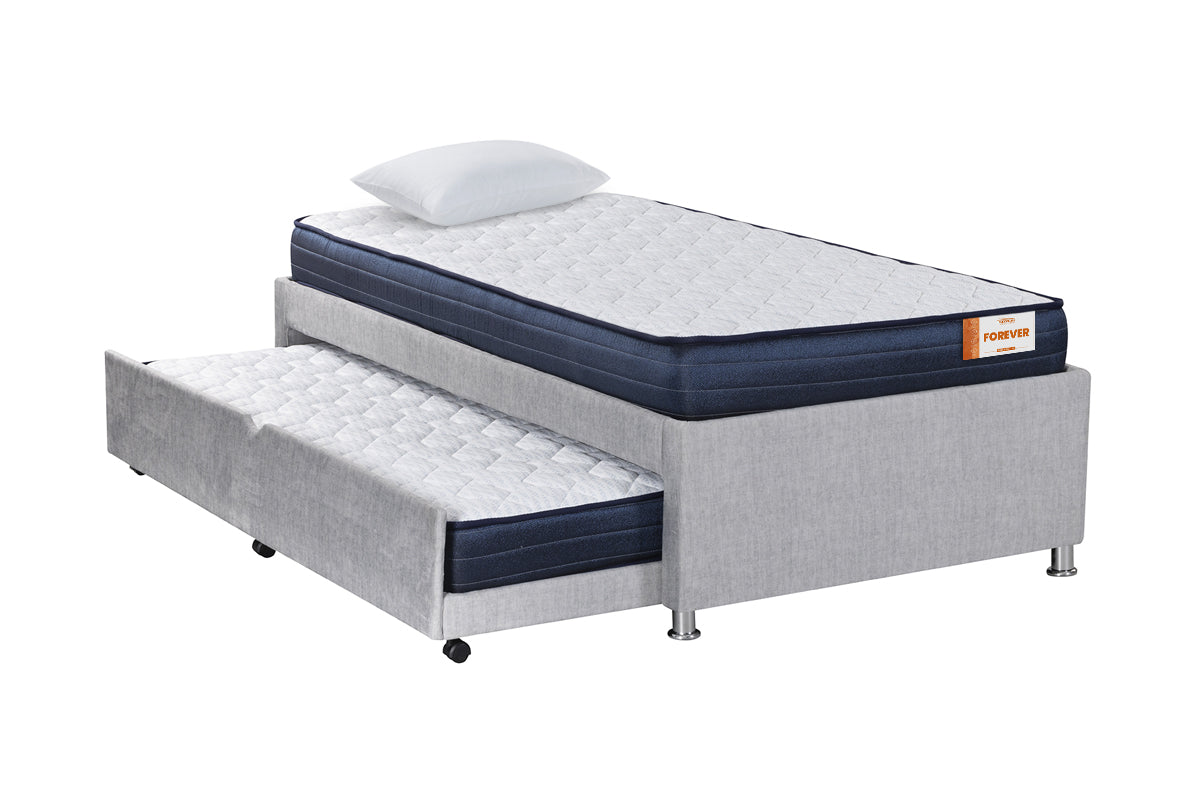 CAMA NIDO SONNE + COLCHON FOREVER MP 20 + COLCHON FOREVER MP 15