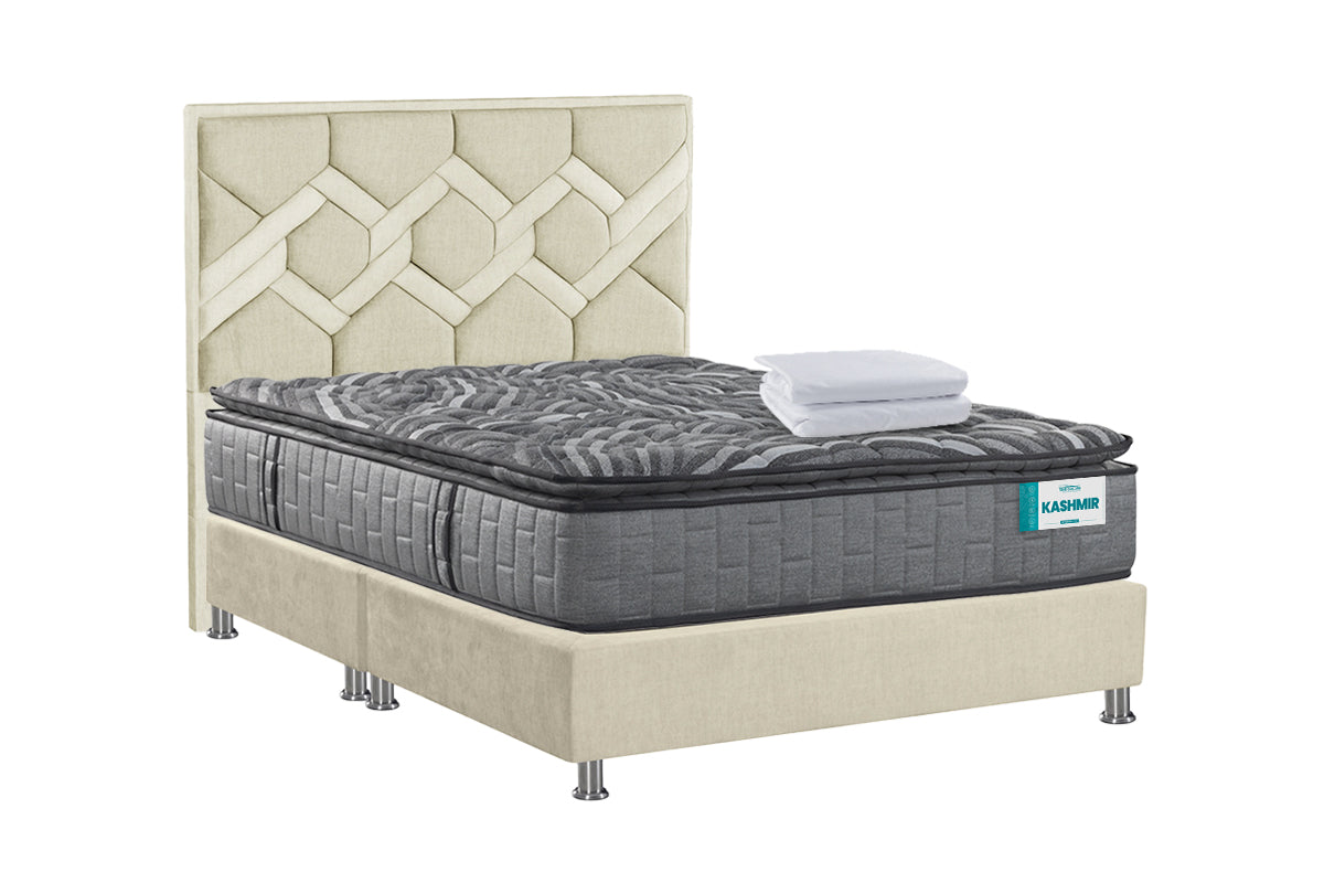 COMBO COLCHON KASHMIR + CABECERO