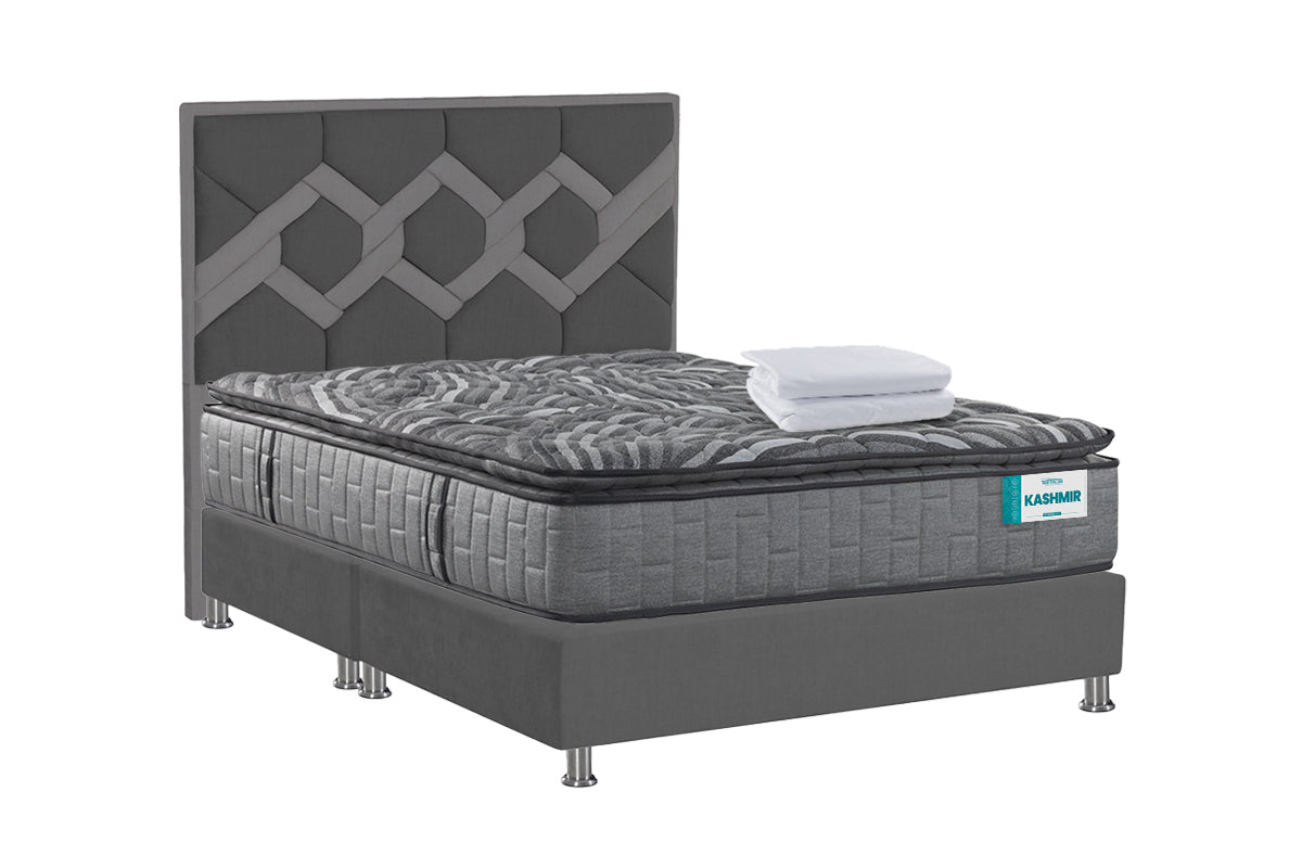 COMBO COLCHON KASHMIR + CABECERO