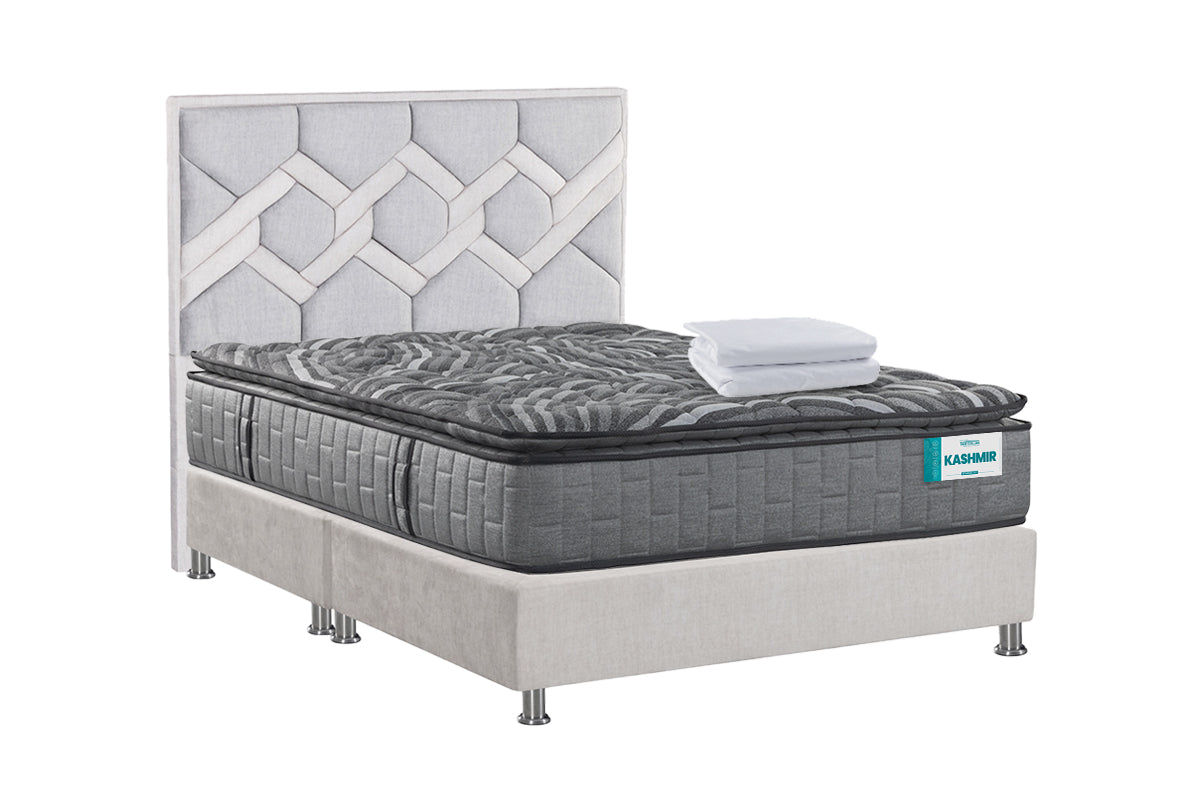 COMBO COLCHON KASHMIR + CABECERO