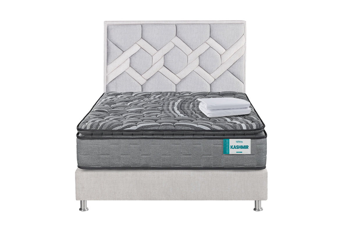 COMBO COLCHON KASHMIR + CABECERO